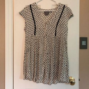 Vanessa Virginia cap sleeve babydoll top